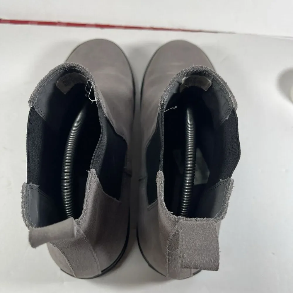 Steve Madden Dalston Men's Chelsea Boots Gray Suede Size 10 Memory Foam Sneaker